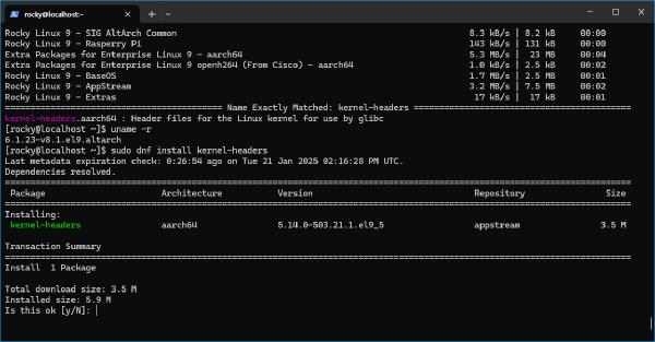 라즈베리파이용 Rocky Linux 이미지의 커널 버전 관련 문제 해결하기